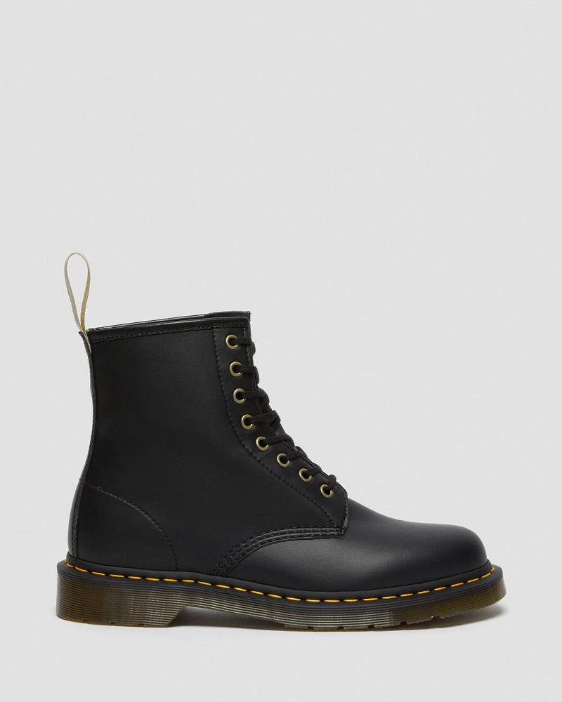 Black Men's Dr Martens Vegan 1460 Felix Lace Up Boots | CA 544GSO